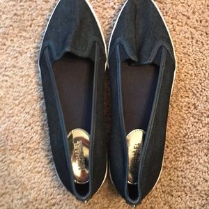 Micheal Kors dark blue Jean flats